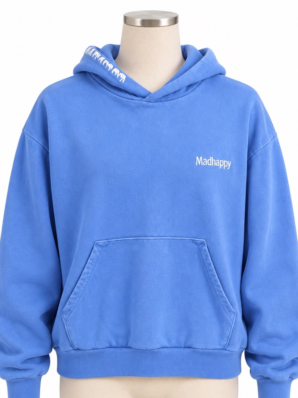 Madhappy Blue Treat Yourself Like Someone You Love Hoodie XS Embroidery EUC